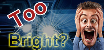 Светодиодные лампы фары слишком яркие?
