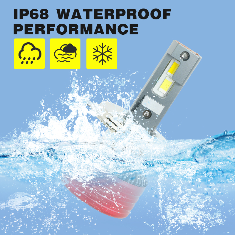 Прямые продажи на заводе 140 Вт двойная медная трубка трехцветные светодиодные лампы для автомобильных фар