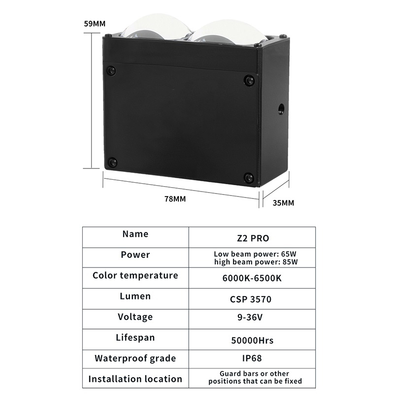 Автомобильные прожекторы, светодиодные решетки, линзы с ДХО и вентилятором, противотуманные фары, внешние вспомогательные фонари для внедорожников, грузовиков