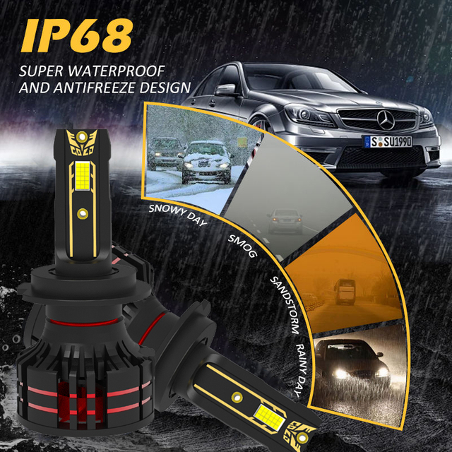 Автоаксессуары, обновление, яркие автомобильные лампы 56 Вт, 9005, 9006, 9007 H1, H4, H7, H11, H13, автомобильные светодиодные фары