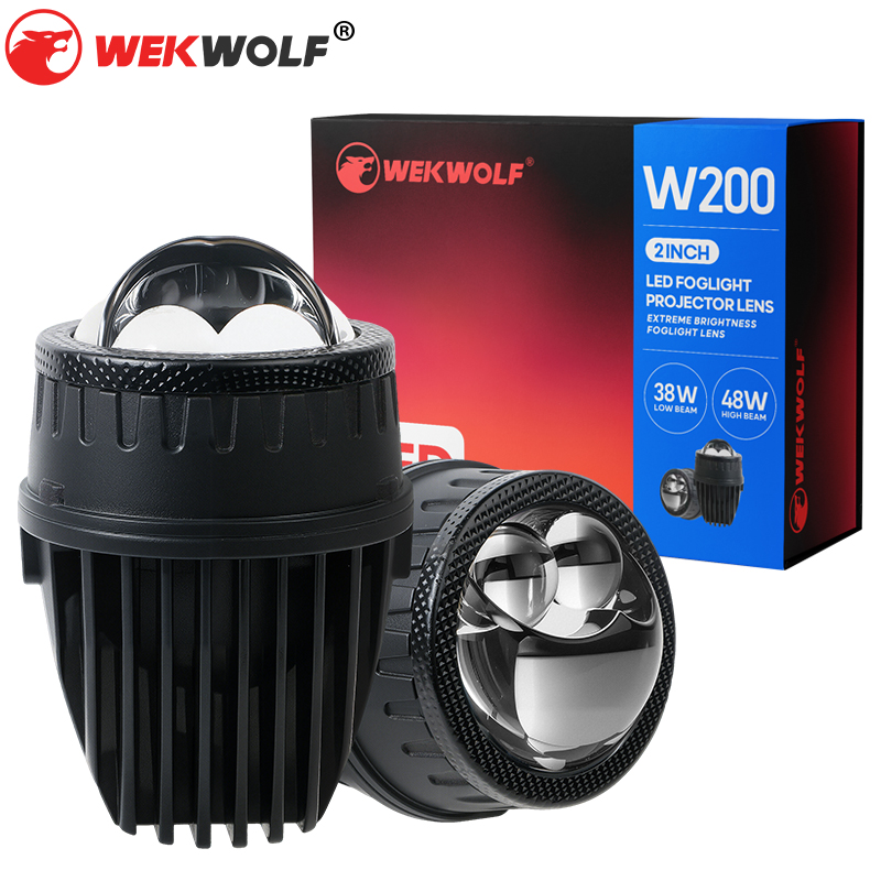 Оптовая 2-дюймовая двойная прямая двойная лучевая линза LED LED LED LED FOG LIGHT для автомобиля