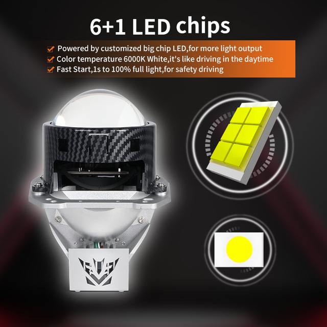 Серия T10 | Линия плоской разреза Super Bright 24 В 3 -дюймовый 104W Low Beam 136 Вт высокая мощность высокая мощность Bi Projector