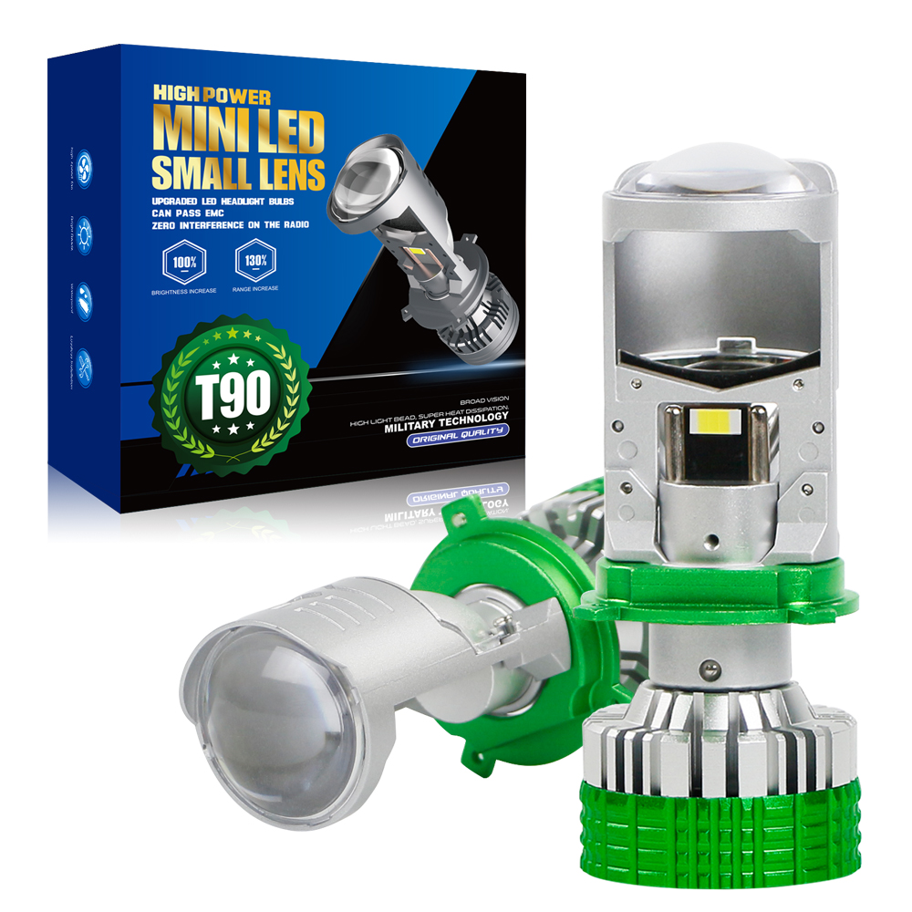 T90 Tricolor Series | 12 В 6000K 4300K ​​3000K 3-цвета светодиодные лампы с объективом проектора