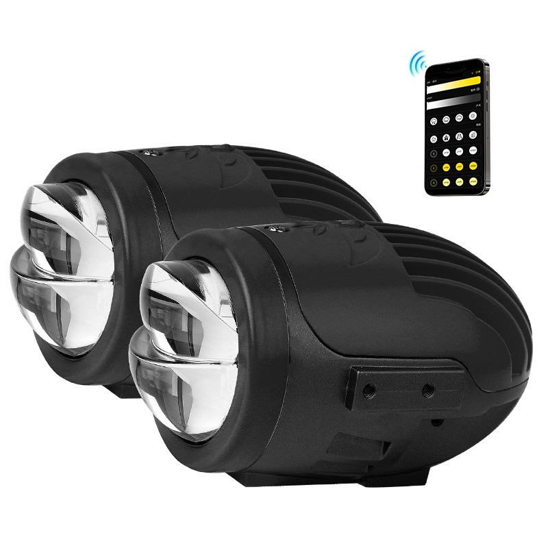 Изменение цвета 2-дюймового двойного лучевого проектора Lens Lens Lens Led Light с дистанционным управлением