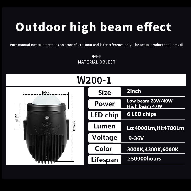 Супер яркий 40 Вт лазерный цвет с изменением цвета стеклянной линзы проектора противотуманные светодиодные фонари