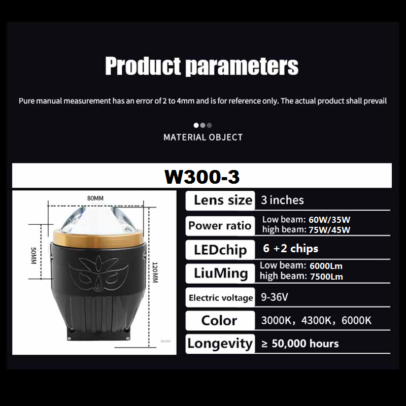 Оптовая продажа, 3-дюймовый трехцветный двойной прямой автомобильный билазерный светодиодный объектив проектора, противотуманные фары 12 В, 75 Вт для Toyota Honda, универсальные противотуманные фары, модернизация