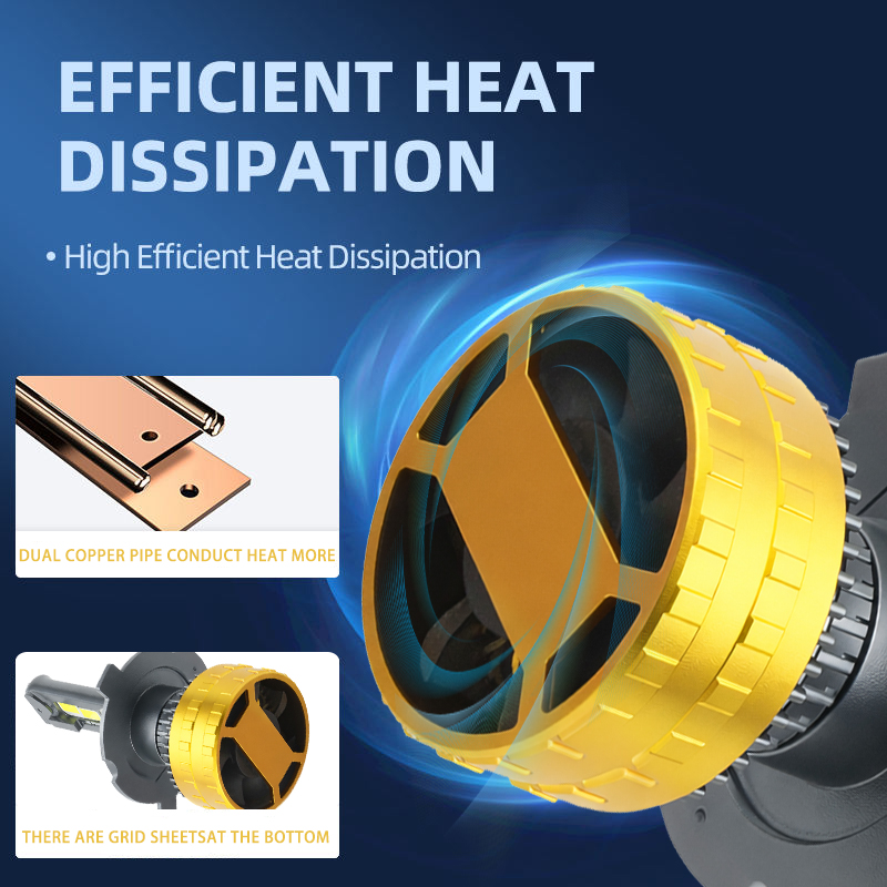 Супер яркая 200 Вт автомобильная светодиодная лампа для фар на заказ, 12 В 24 В 6000 К, светодиодные автомобильные фары с двойной медной трубкой, автомобильные лампы для фар