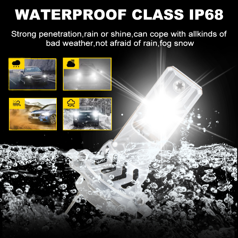 Все в одном, размер 1:1, автомобильная лампа для фар с функцией Plug and Play с вентилятором CANBUS 12 В H7 H11 9005 9006, замена автомобильных светодиодных ламп