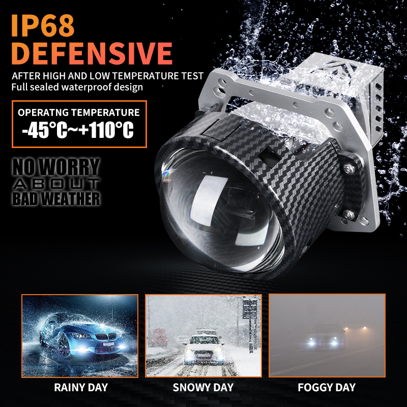 Серия T10 | Линия плоской разреза Super Bright 24 В 3 -дюймовый 104W Low Beam 136 Вт высокая мощность высокая мощность Bi Projector