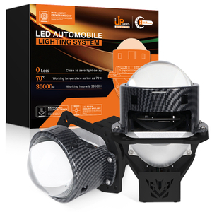 3,0-дюймовый 100 Вт 6000K Двойной чашки Bi-Led Proctor Lens Lens Lins Lacks с лучом HI/LO