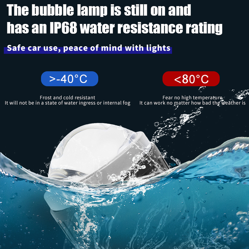 Оптовая продажа, 3-дюймовая двойная чашка, двойной светильник, двойная линза прямой проекции, противотуманные светодиодные фары