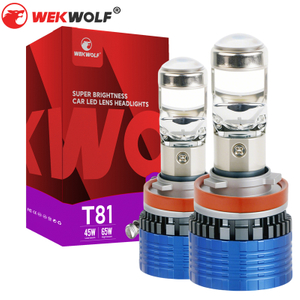 84W 8400LM H11 Mini Projector Lens Lens Lens Lens Tarlight Bacle с Canbus
