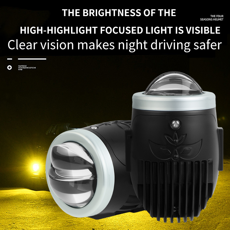 Изменение цвета 2-дюймового двойного лучевого проектора Lens Lens Lens Led Light с дистанционным управлением