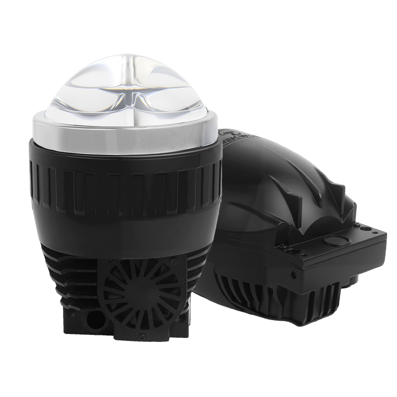 Оптовая продажа, 3-дюймовая двойная чашка, двойной светильник, двойная линза прямой проекции, противотуманные светодиодные фары