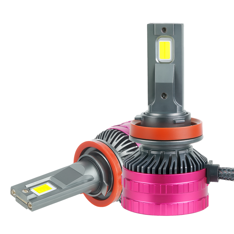 OEM/ODM двойная медная трубка, суперяркая 13000LM, 120 Вт, трехцветная температура, автоматические светодиодные лампы для фар