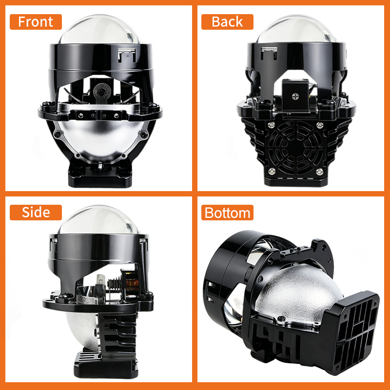 Супер яркий 106 Вт 2,0-дюймовый Bi-LED объектив проектора, автомобильный комплект для модернизации фар, лампа дальнего и ближнего света, светодиодный объектив проектора для автомобильных аксессуаров