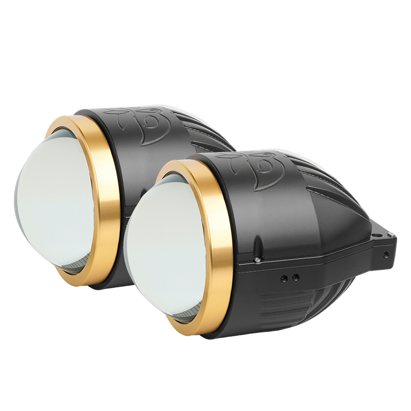 Wekwolf 96W 9600LM Три цветных светодиодных противотуманных огней 3 -дюймовый би -лазерный проектор Laser Lames для автомобилей