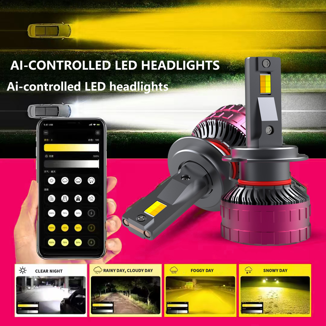 V33 Series | 120 Вт 13000LM 8000K 6000K 3000K Три-цвета светодиодные лампы для автомобиля