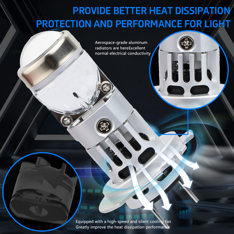 Серия Т82 | 24 Вт 3000LM Plug and Play 1:! Мини-размер беспроводной проектор H7 светодиодные лампы для фар для автомобиля