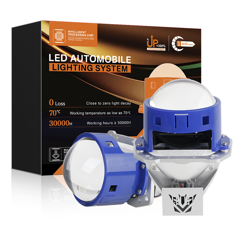 Супер яркие 3 -дюймовые двойные чашки BI светодиодных проекторов Lens Lens Furlight Lacleb
