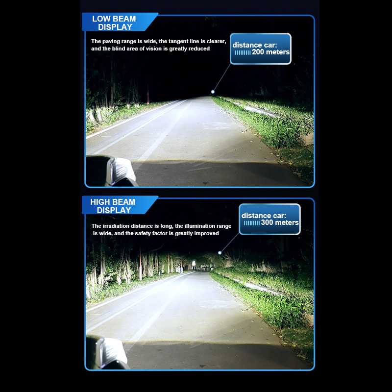 Подгонянные двойные медные трубки 120W 13000LM 6500K Холодные белые 12V Автомобильные светодиодные лампы для фар
