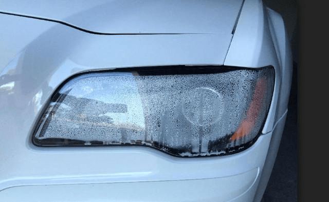 Фара запотевание