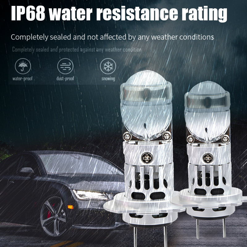 Серия Т82 | 24 Вт 3000LM Plug and Play 1:! Мини-размер беспроводной проектор H7 светодиодные лампы для фар для автомобиля