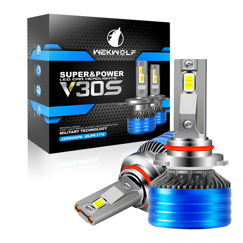 Подгонянные двойные медные трубки 120W 13000LM 6500K Холодные белые 12V Автомобильные светодиодные лампы для фар