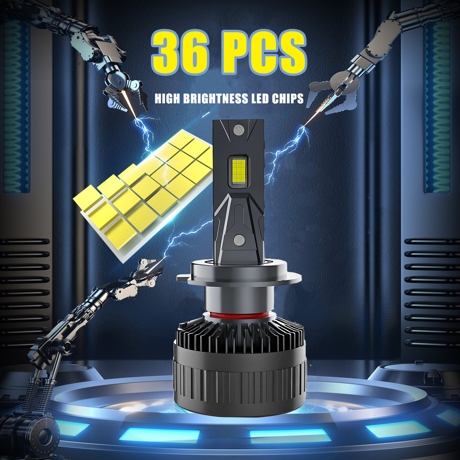 Серия М18 | Автомобильная светодиодная система освещения, универсальные автомобильные светодиодные фонари H1 H4 9005 9006 9012 H11 H7, одиночная медная трубка, светодиодные лампы для фар