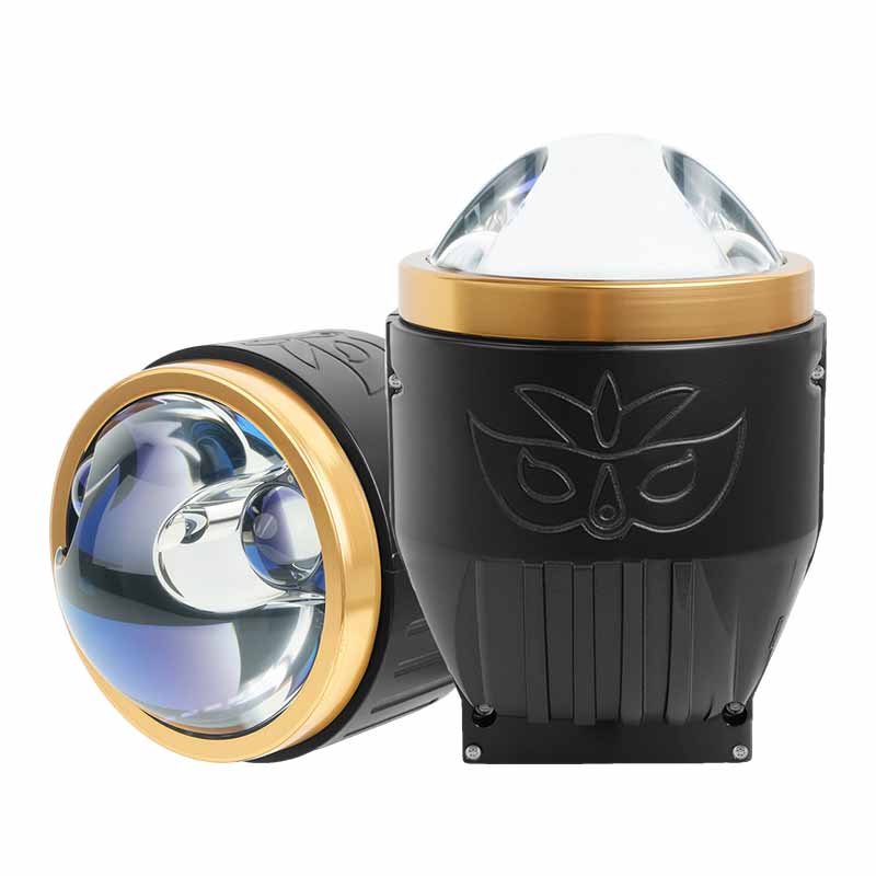 Оптовая продажа, 3-дюймовый трехцветный двойной прямой автомобильный билазерный светодиодный объектив проектора, противотуманные фары 12 В, 75 Вт для Toyota Honda, универсальные противотуманные фары, модернизация