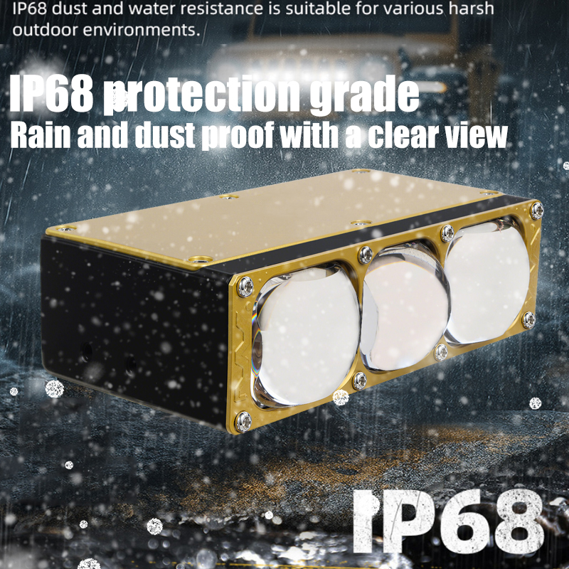 Автомобильные прожекторы 170 Вт, 3 глаза, синие линзы, двухсветодиодные фары на решетке радиатора с вентилятором DRL, противотуманные рабочие фары, внешние вспомогательные фары, внедорожник, грузовик