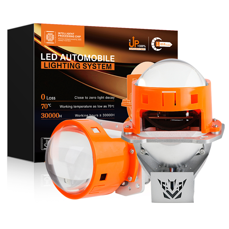 136 Вт 13 600 лм 6000 тыс. Белый 3 -дюймовый автомобильный проектор лампочки фар с лучом HI/LO