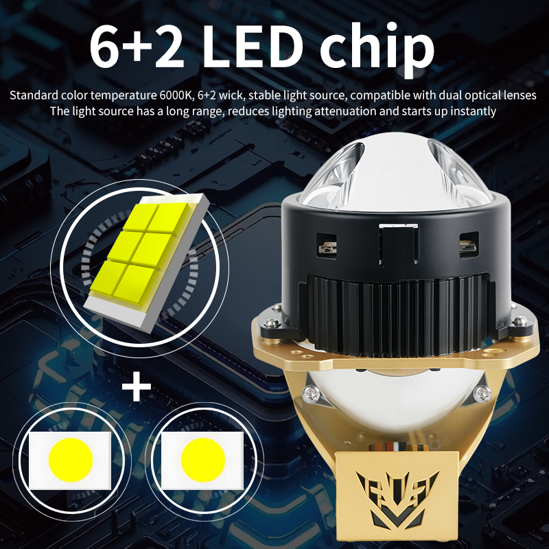  Серия T13 | 3,0-дюймовый 124W/164W LASER LASER DUALIGHT BI PROCENT LENS LED LED Светодиодные лампы фары